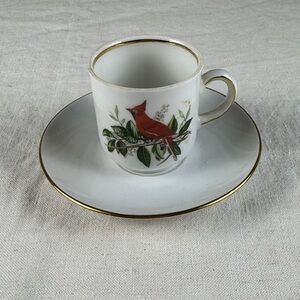 Vintage Bavaria Demitasse Cup & Saucer Cardinal | Schumann Arzberg Germany